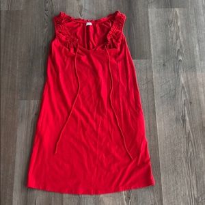 Splendid Red Mini Dress/Coverup, XS